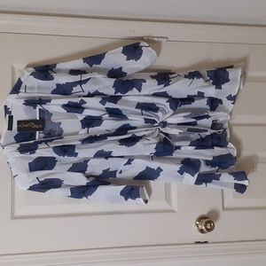 NWT Christine Phillipe tie front blouse